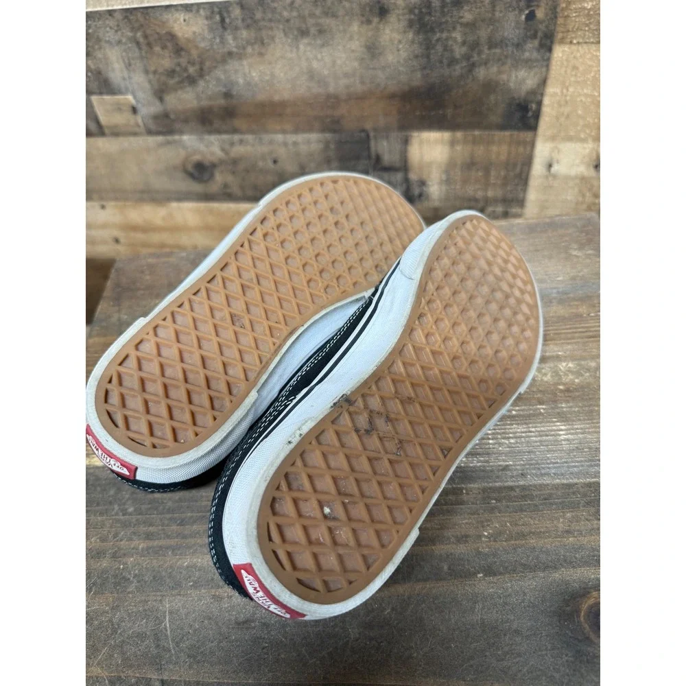 Vans Filmore Low Black White‎ Suede Canvas Skate Shoes Youth 6.0 Women's 8